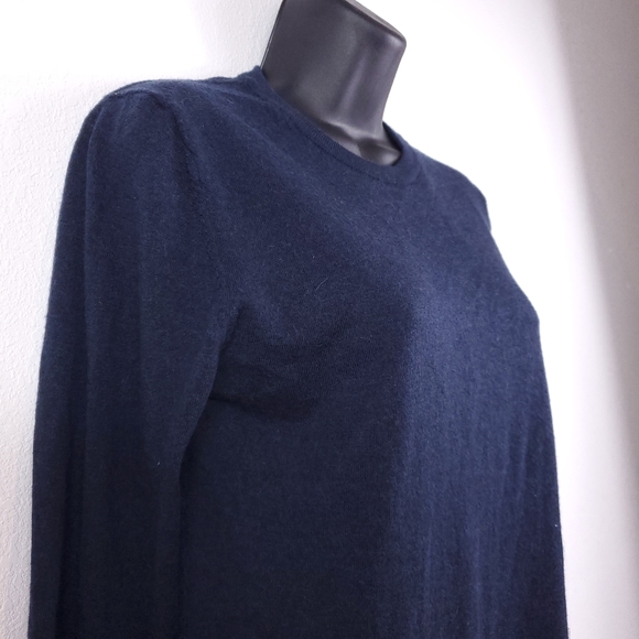 Samsoe Samsoe Total Eclipse Melange Navy Wool Sweater - Picture 3 of 7